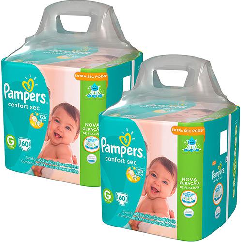 Cupom de desconto - 5% OFF em Fraldas Descartáveis Pampers Confort Sec G - 120 Un