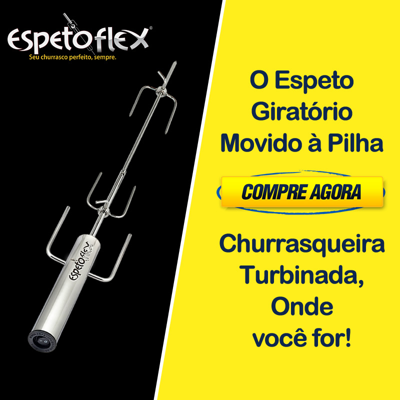 Cupom de desconto - Espeto Giratório Movido à Pilha - Espetoflex Por R$159,90
