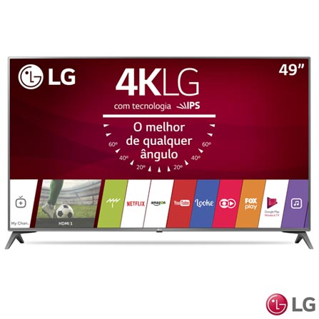 Cupom de desconto - Smart TV 4K LG LED UHD 49” Por R$2444,25
