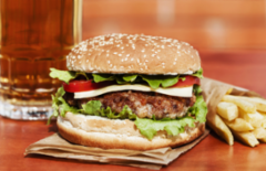 Cupom de desconto - 26% OFF em Hambúrguer com Fritas