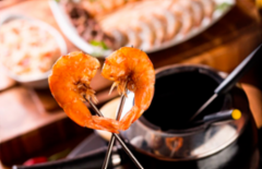 Cupom de desconto - 44% OFF em Fondue de Camarão e Frutos do Mar