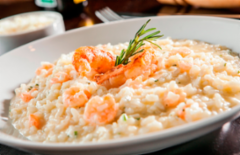 Cupom de desconto - 44% OFF em Risoto de Camarão, Bacalhau ou Funghi